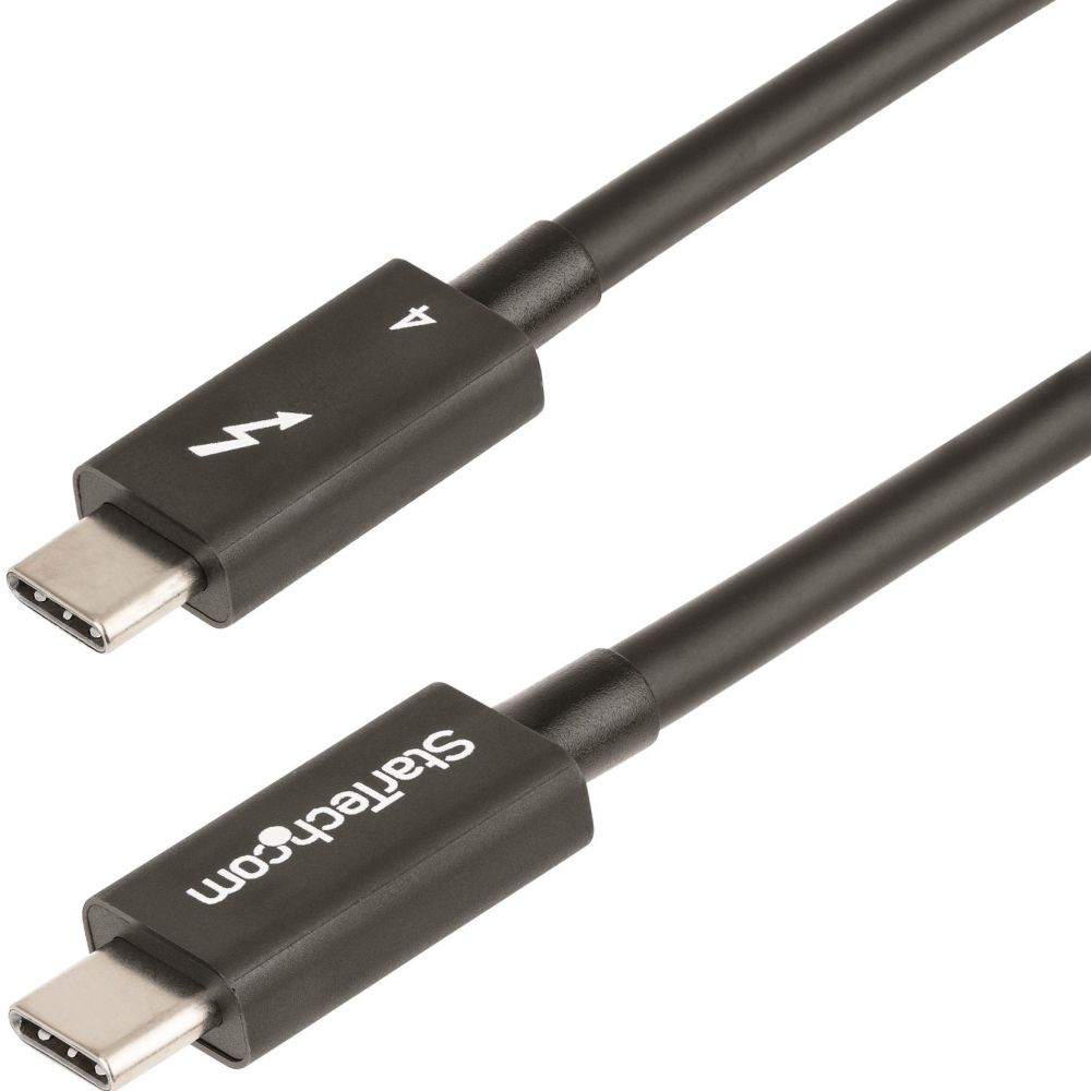 StarTech.com 3ft (1m) Thunderbolt 4 Cable, 40Gbps, 100W Power Delivery, 4K8K Video, Intel-Certified Thunderbolt Cable - Compatible w USB 4Thunderbolt