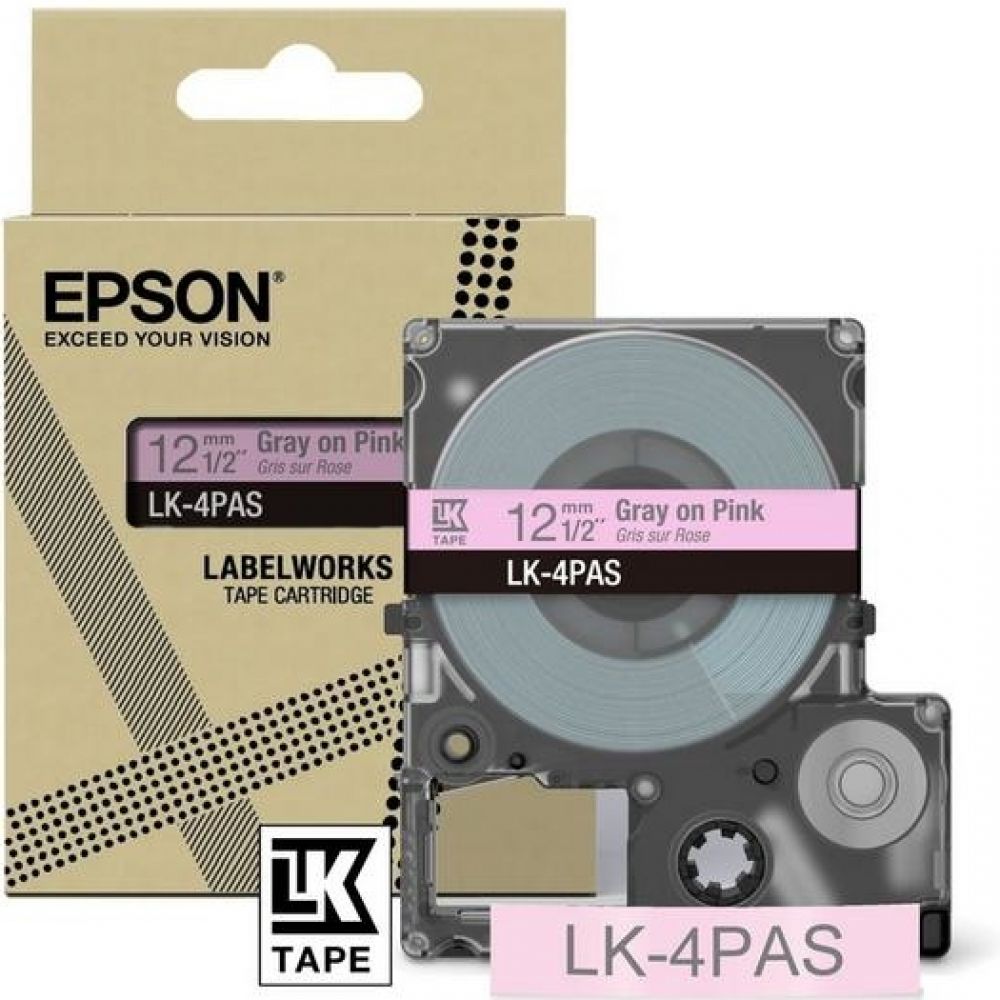 EPSON Epson LabelWorks LK-4PAS - Zachtrozegrijs