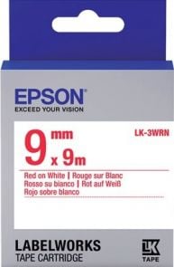 Epson LabelWorks LK-3WRN - Rood op wit