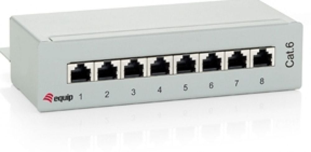 Equip Patchpanel 8x RJ45 Cat6 10" Tischgehäuse