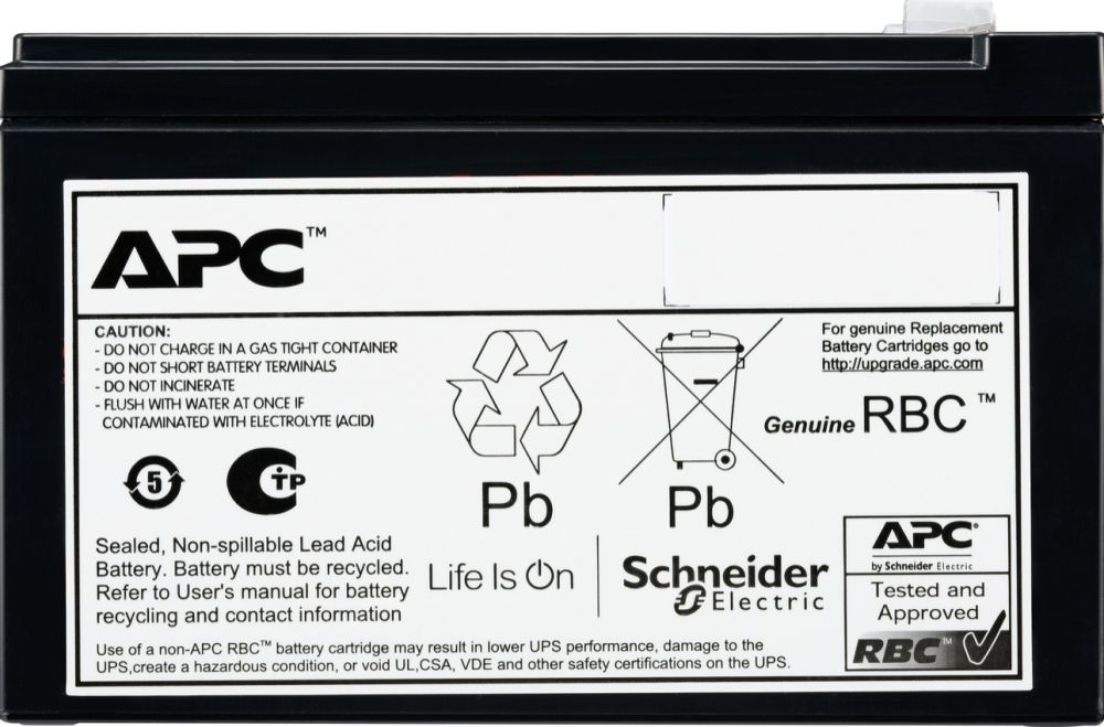 APC Batterij Vervangings Cartridge APCRBCV205 (OEM) - UPS-batterij