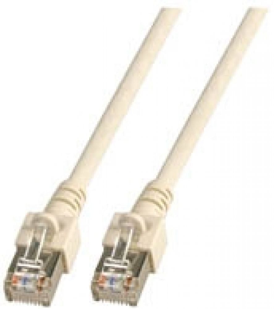 RJ45 Patchkabel SF/UTP, Cat.5e, PVC, CCA, 10m, grijs
