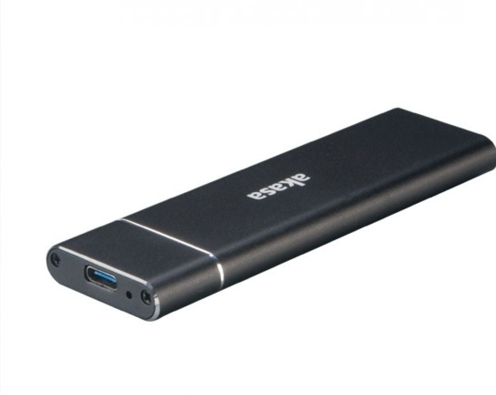 Akasa externes USB 3.1 M.2 SSD Aluminium Gehäuse - schwarz