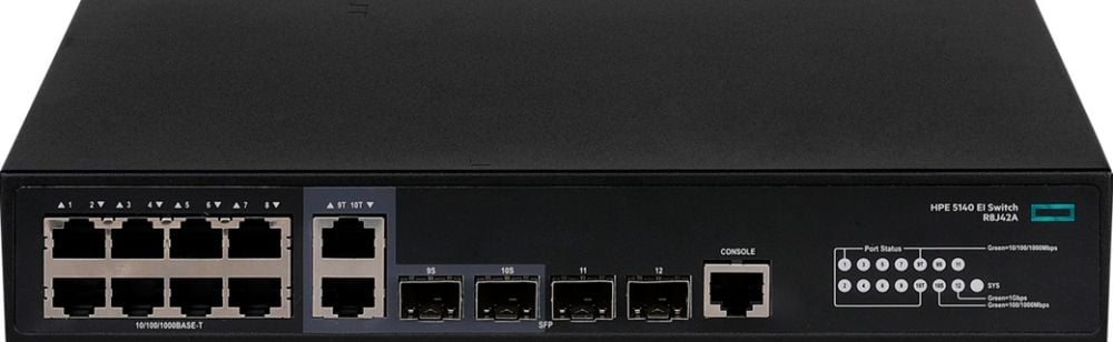 HPE FlexNetwork 5140 8G 2SFP 2XGT Combo EI - Switch