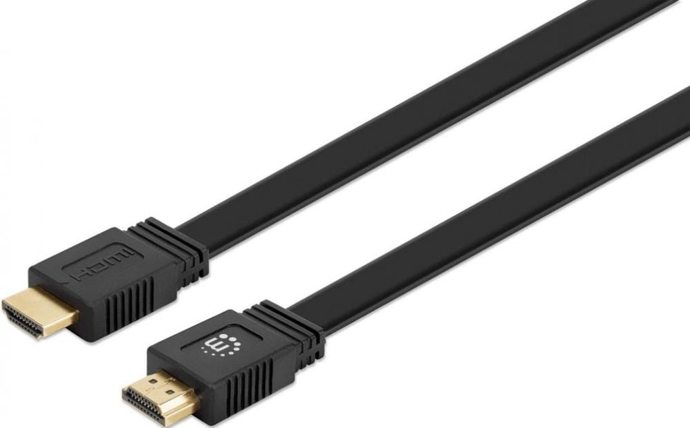 Manhattan flaches HDMI-Kabel met Ethernet-kanaals 4K@60HZ 10m