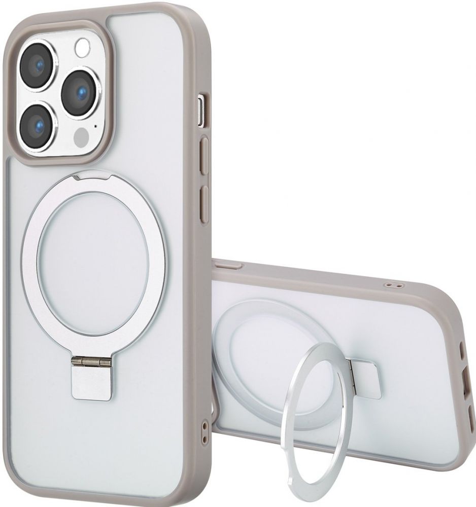 Accezz Ring Stand Backcover met MagSafe iPhone 14 Pro Max - Grey