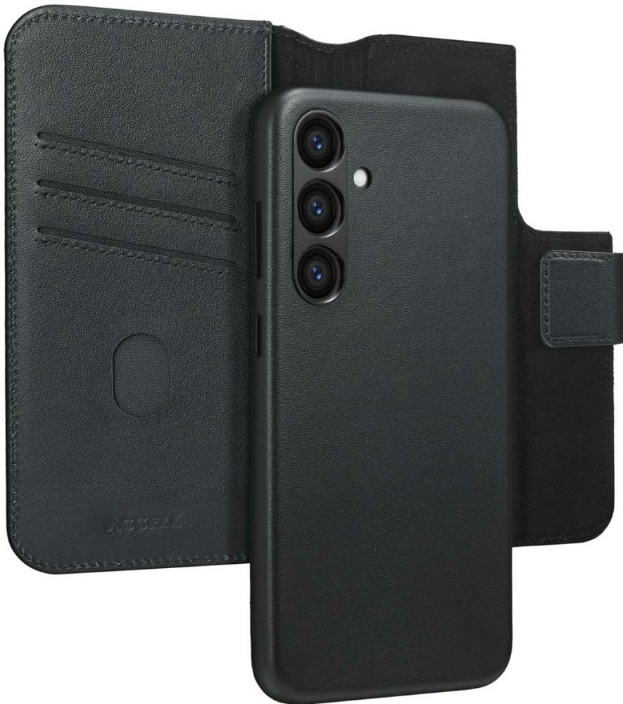 Accezz Leather Bookcase 2-in-1 met MagSafe Samsung Galaxy S23 FE - Onyx Black