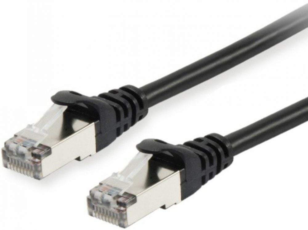 Equip Patchkabel Cat6A S/FTP 2xRJ45 0.15m zwart