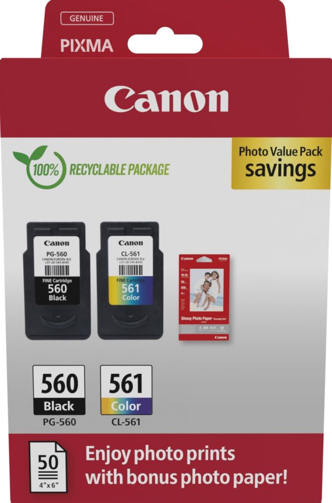 CANON Canon PG-560CL-561 Photo Value Pack - Glanzend