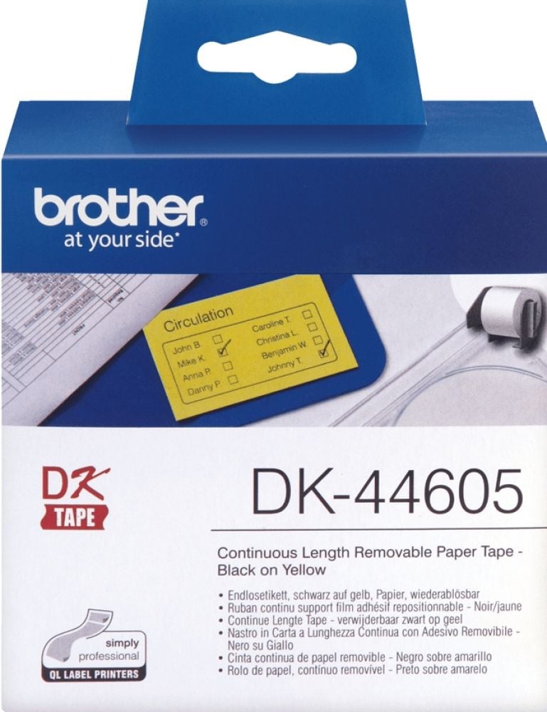 Brother DK44605 - Verwijderbare kleeflaag