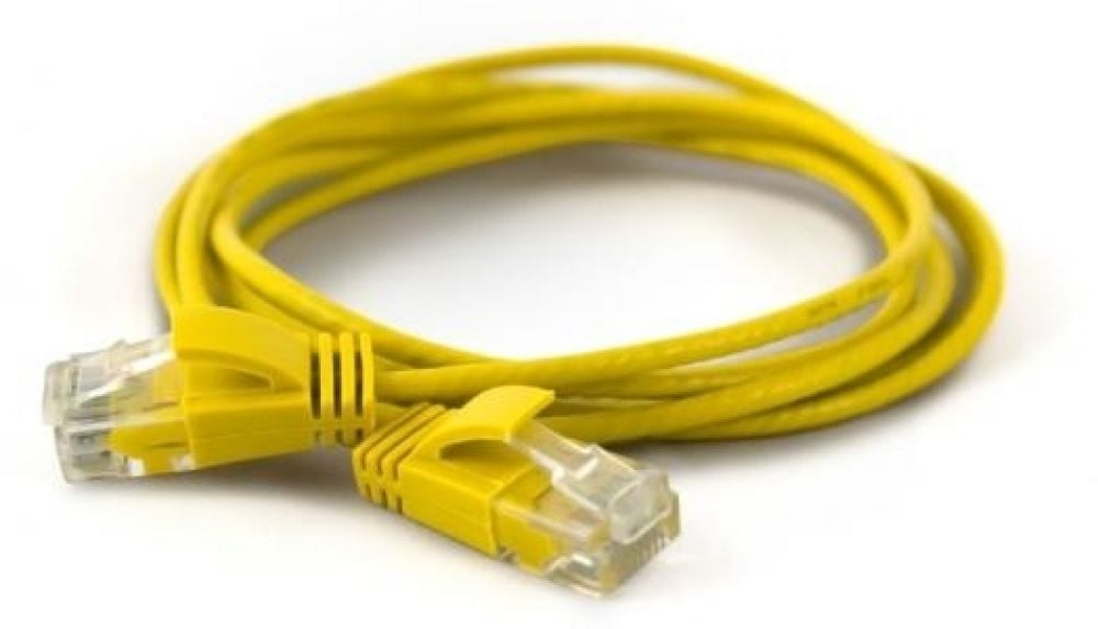 Wantec Patchkabel UTP CAT6a d=2,8mm 25,00m geel