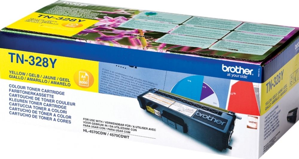 Brother TN328Y - Geel