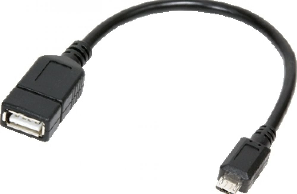 USB Kabel LogiLink A -> micro B St/Bu 0.20m zw