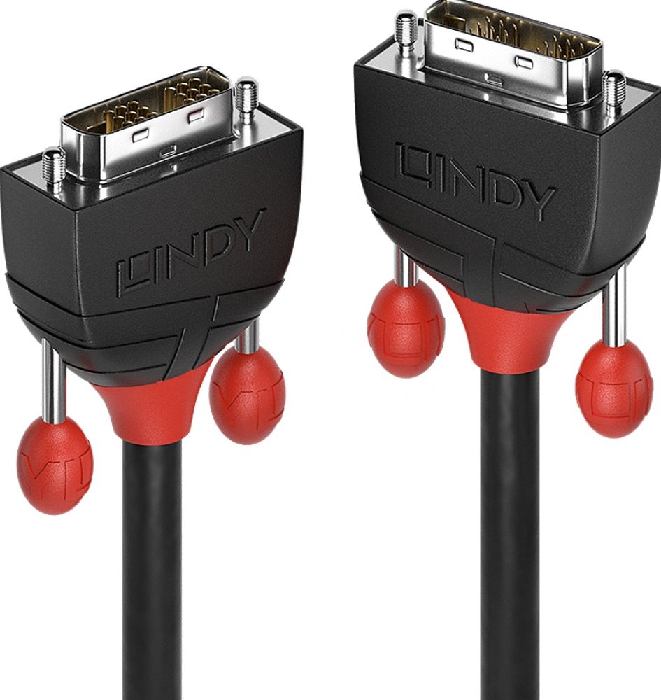 Lindy DVI-D Single Link Kabel zwart Line 10m