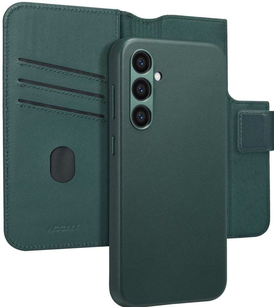 Accezz Leather Bookcase 2-in-1 met MagSafe Samsung Galaxy S24 Plus - Cedar Green