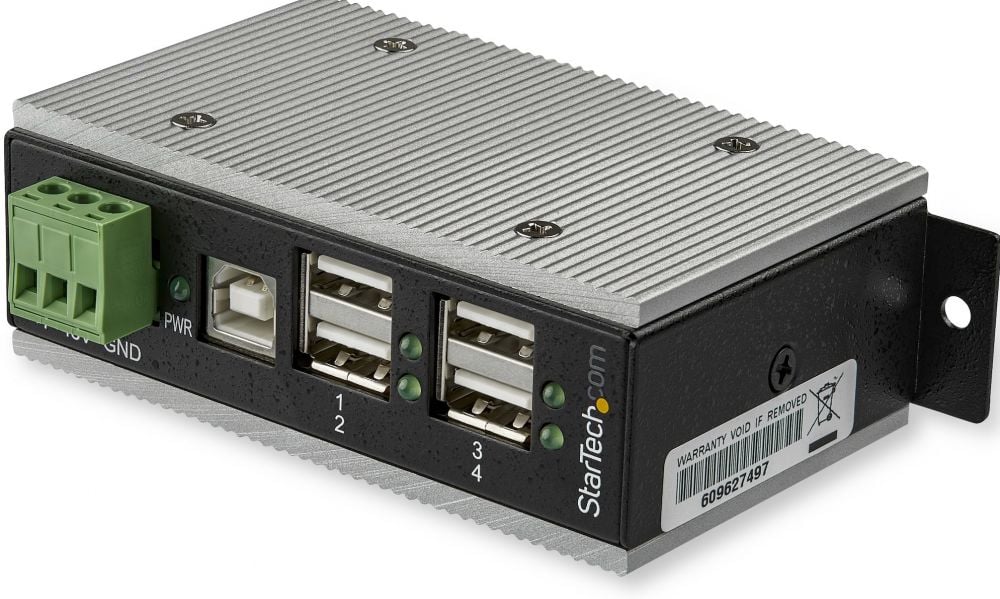 StarTech.com 4 poorts Industriële USB hub - USB 2.0