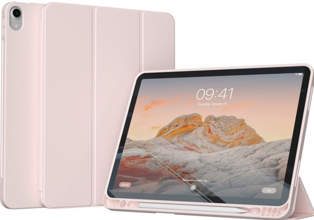 Accezz Smart Silicone Bookcase iPad 10 (2022) 10.9 inch - Roze