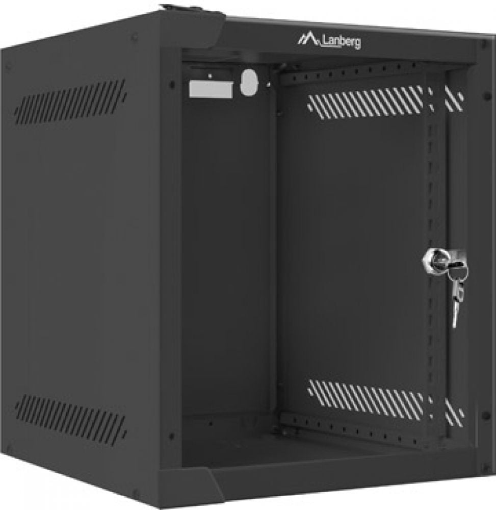 Lanberg Rack Wandbehuizing 10" 6U/280X310 (Flat-Pack) met Glas