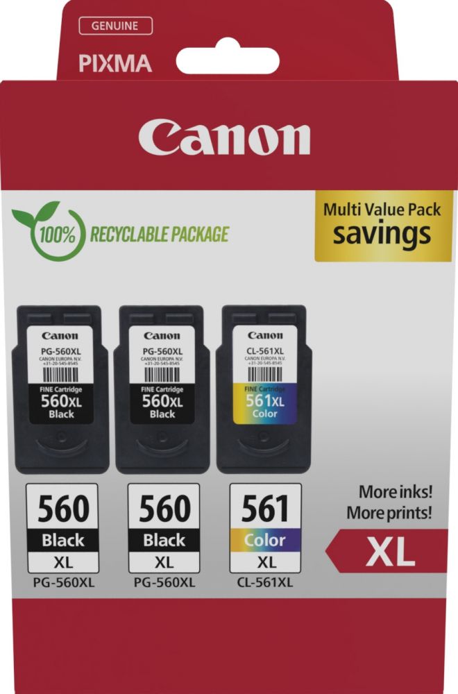 Canon PG-560XL x2CL-561XL Multi Value Pack - 3