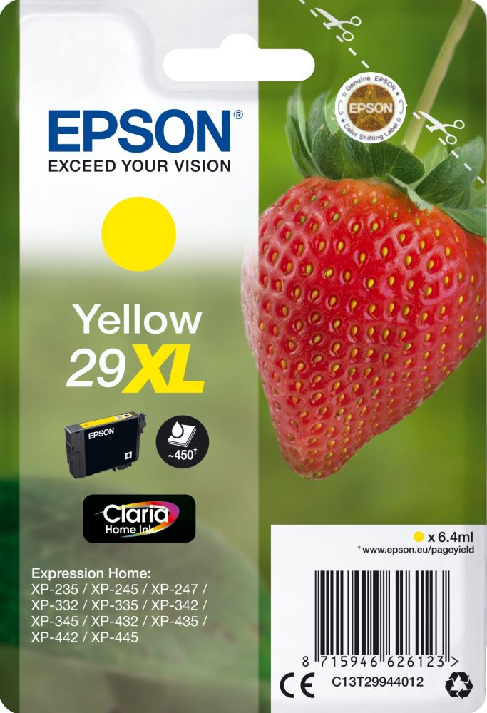 INKCARTRIDGE EPSON 29XL T2994 GEEL