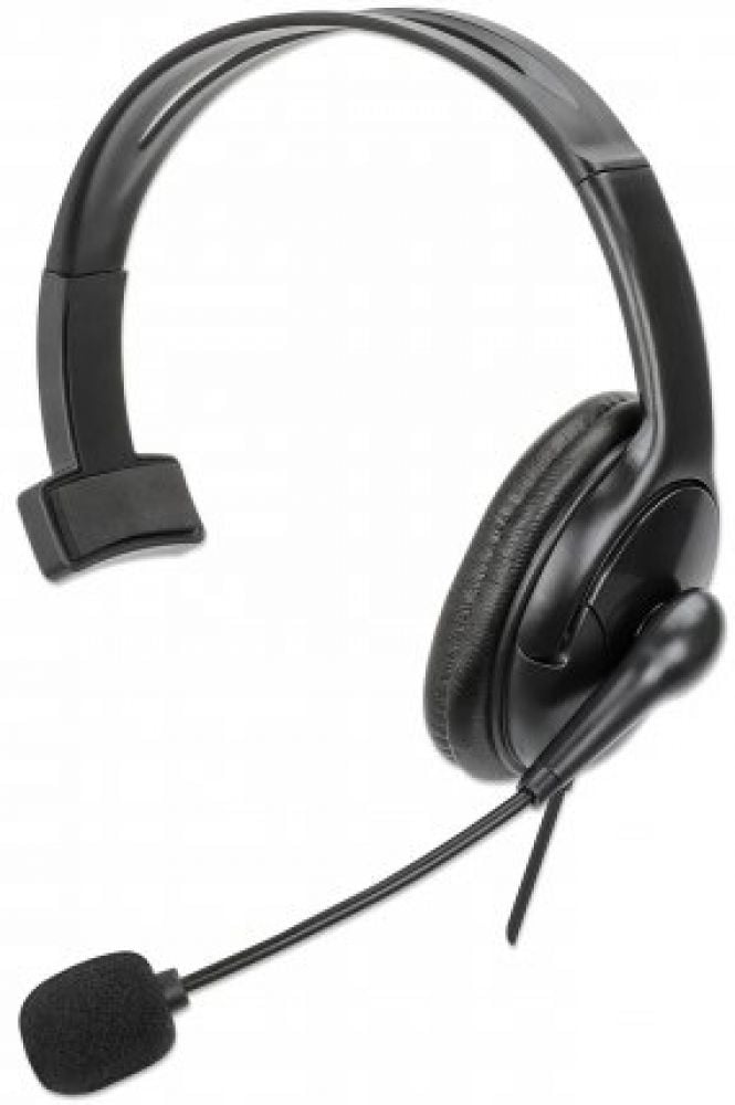 MANHATTAN Mono USB-Headset links / rechts tragbar 2m Kabel