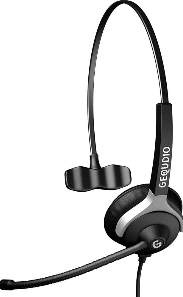 GEQUDIO Headset 1-Ohr met 2,5mm connector
