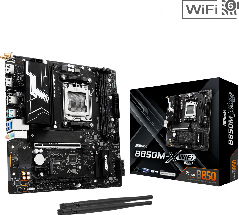 ASRock B850M-X Wifi R2.0 - Moederbord
