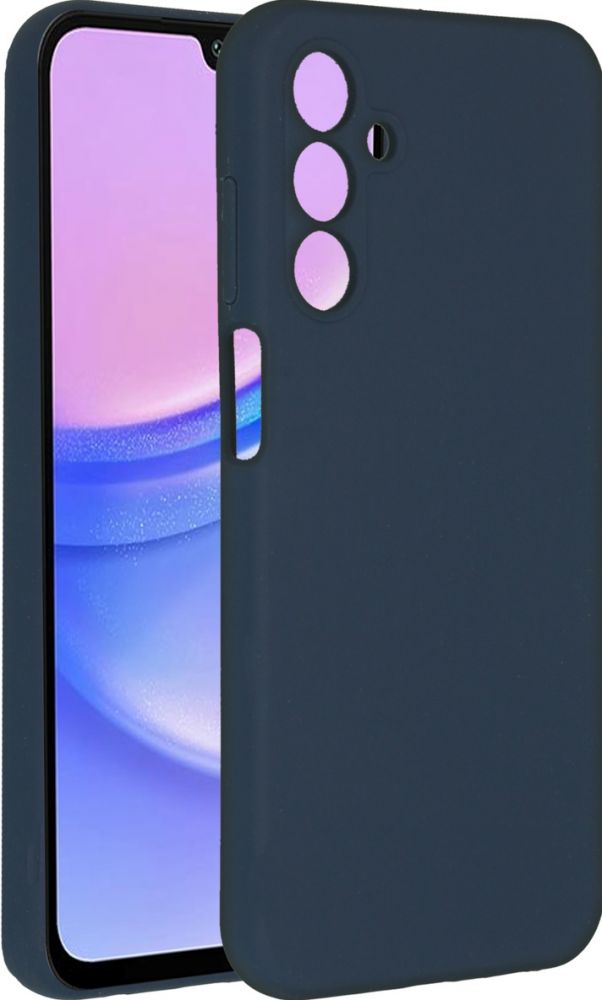 Accezz Liquid Silicone Backcover Samsung Galaxy A15 (5G/4G) - Donkerblauw