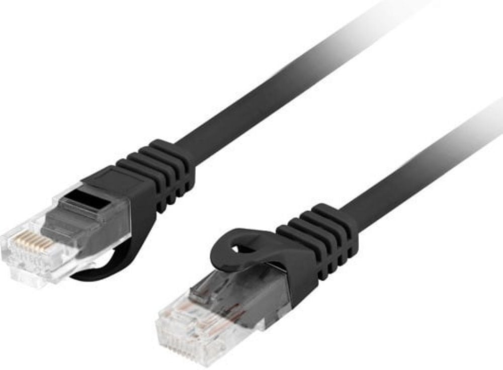 LANBERG PATCHCORD CAT.6 UTP LSZH CU 2M SCHWARZ FLUKE ZERTIFI