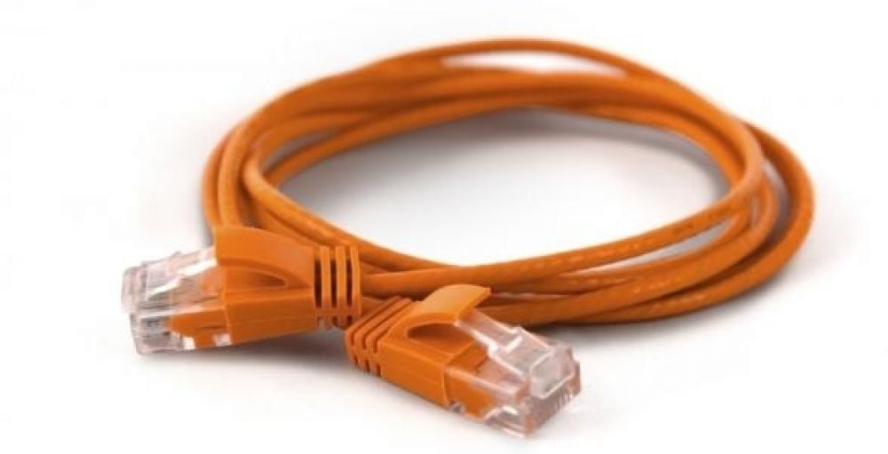 Wantec Patchkabel UTP CAT6a d=2,8mm 1,5m oranje