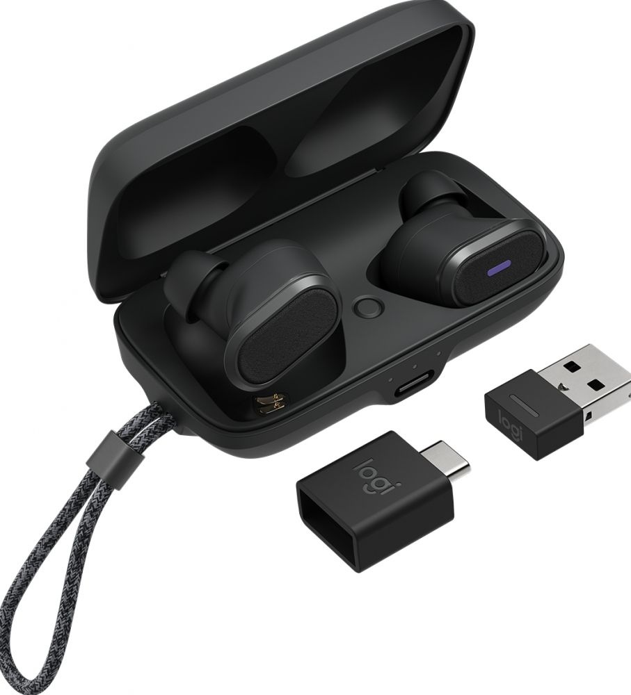 Logitech Zone True Wireless - Werkelijk draadloze koptelefoon met micro