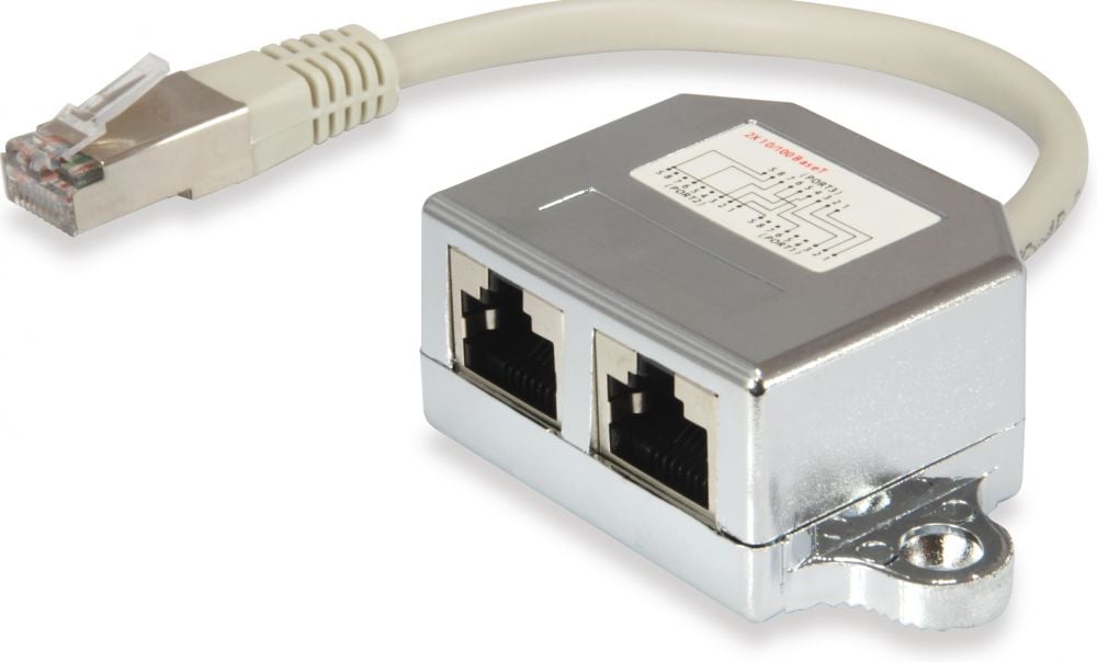 Equip Splitter C5 1xRJ45 2xRJ45 St/Bu 0,15m