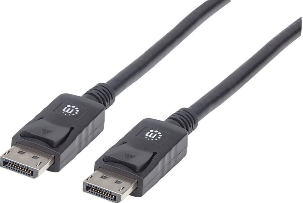 Manhattan DisplayPort Kabel St/St 1.0m afgeschermd zwart