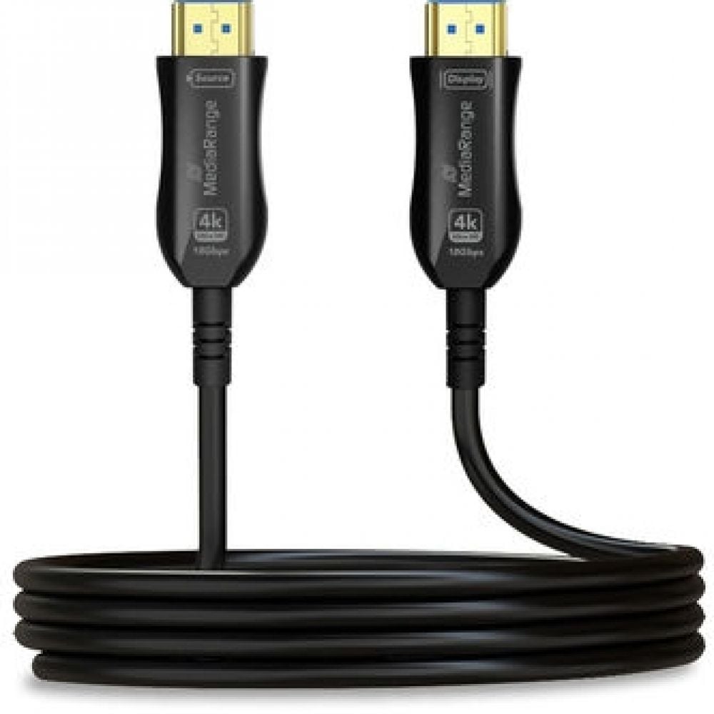 MediaRange HDMI High Speed Ethernet Kabel AOC 18Gibt/s 10m