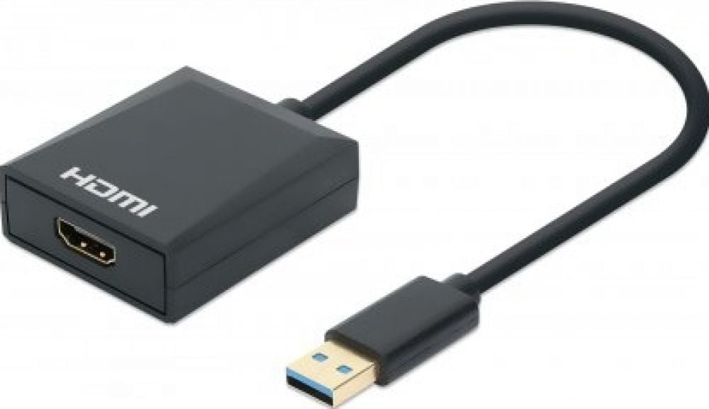 MANHATTAN USB-A USB 3.1 Gen 1 auf HDMI-Adapter 1080p@60Hz