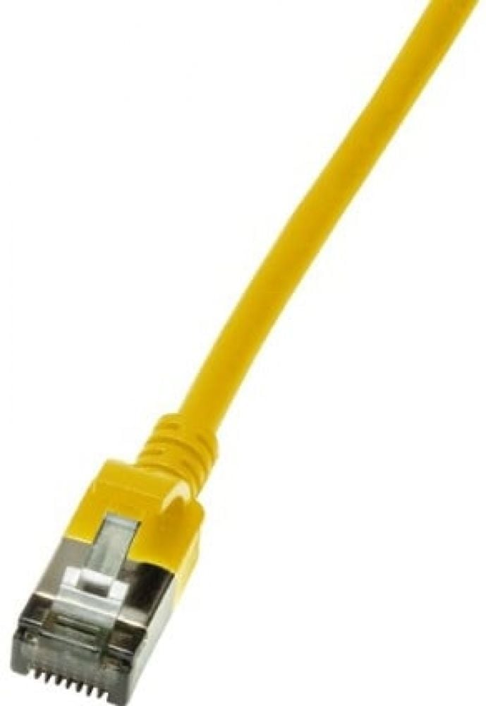 LogiLink Patchkabel CAT6A STP TPE Slimeline geel 0,3m
