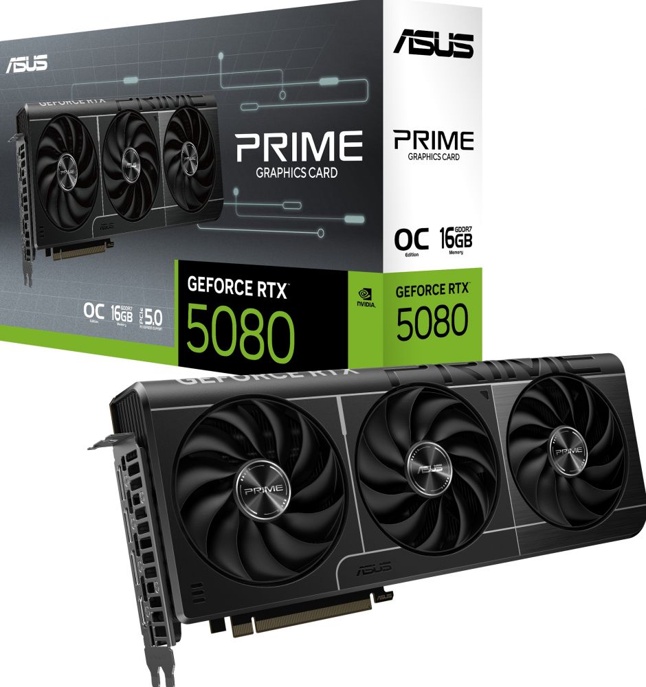 【購入証明付未開封】RTX 5080 ASUS Prime OC 16GB ASUS Prime GeForce RTX 5080 16GB GDDR7 OC Edition | Azerty.nl