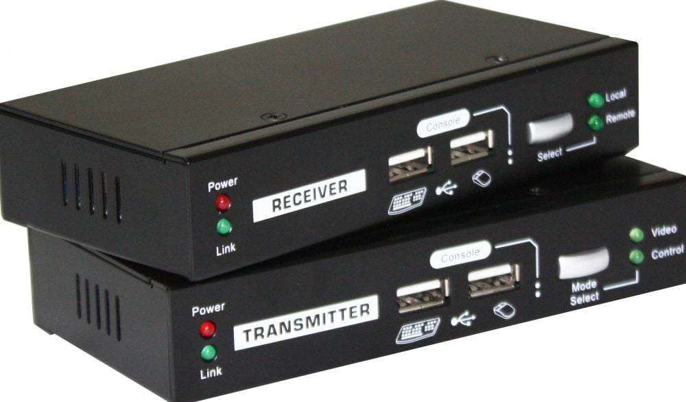 LevelOne KVM Extender KVM-9036 over IP 2xUSB