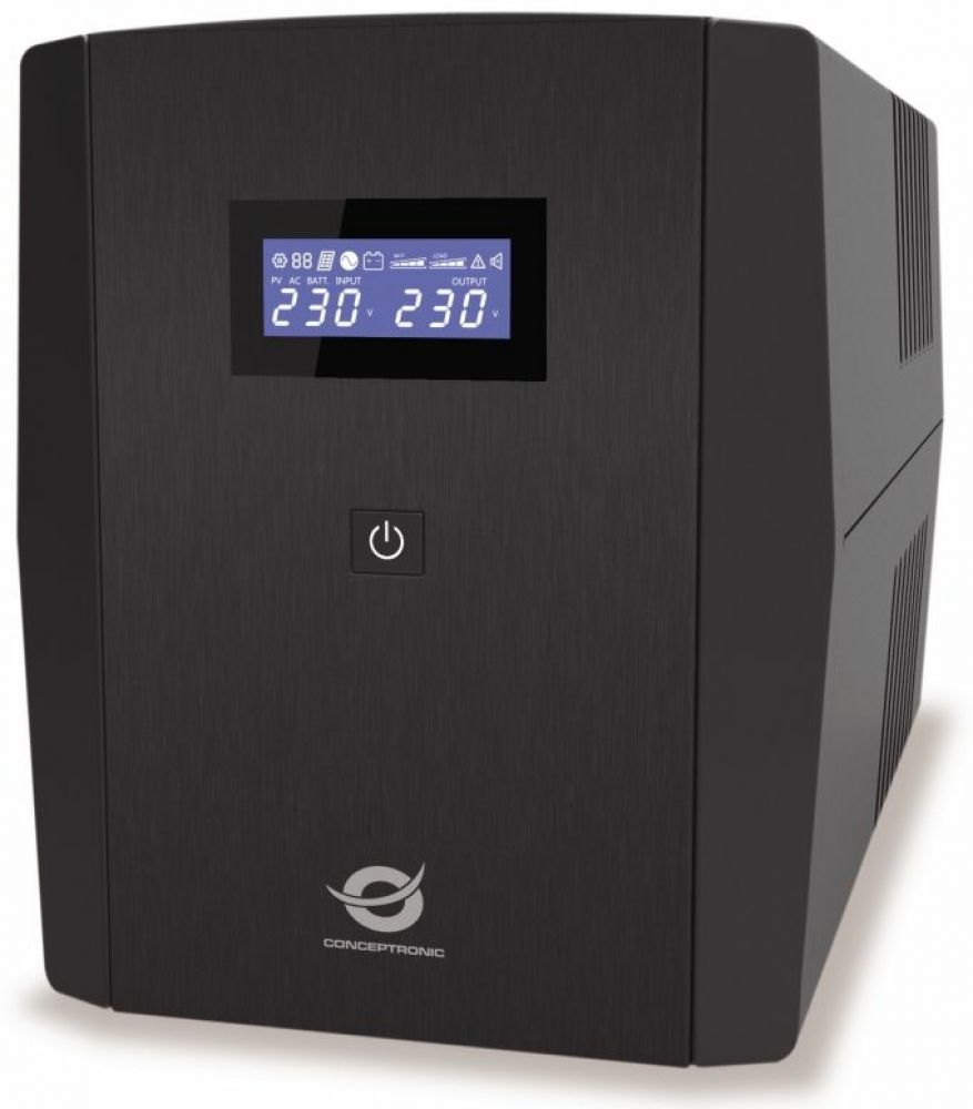 CONCEPTRONIC ZEUS USV 1500VA 900W Schuko IEC Start/LAN zwart