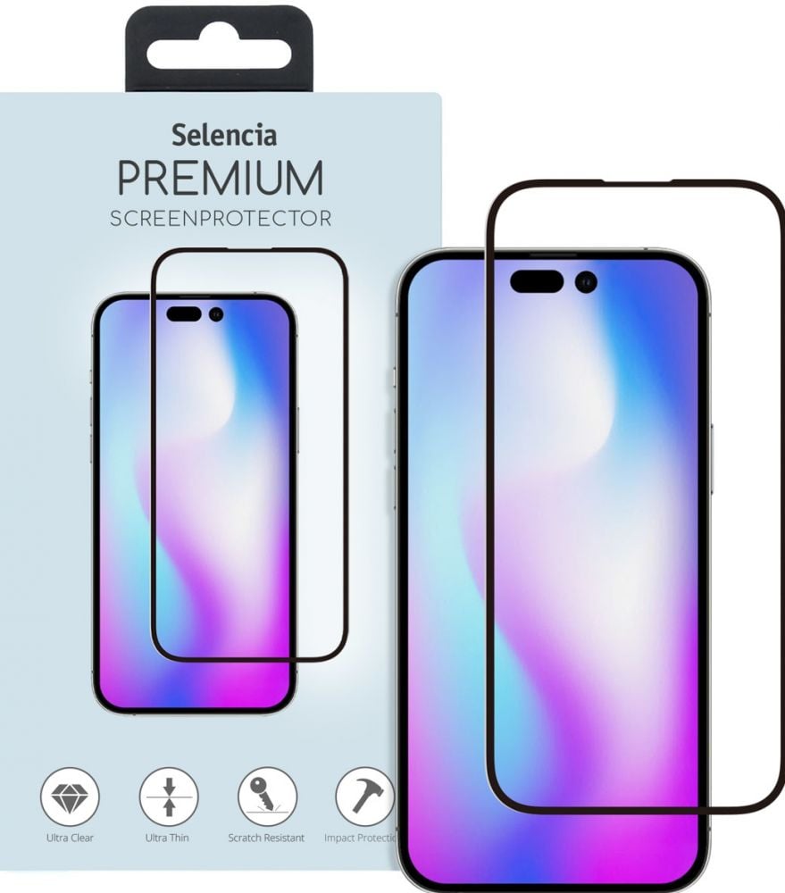 Selencia Gehard Glas Premium Screenprotector iPhone 14 Pro