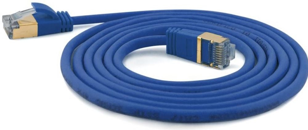 Wantec Patchkabel SSTP CAT7 Ste. CAT6a d=4mm 10,00m blauw