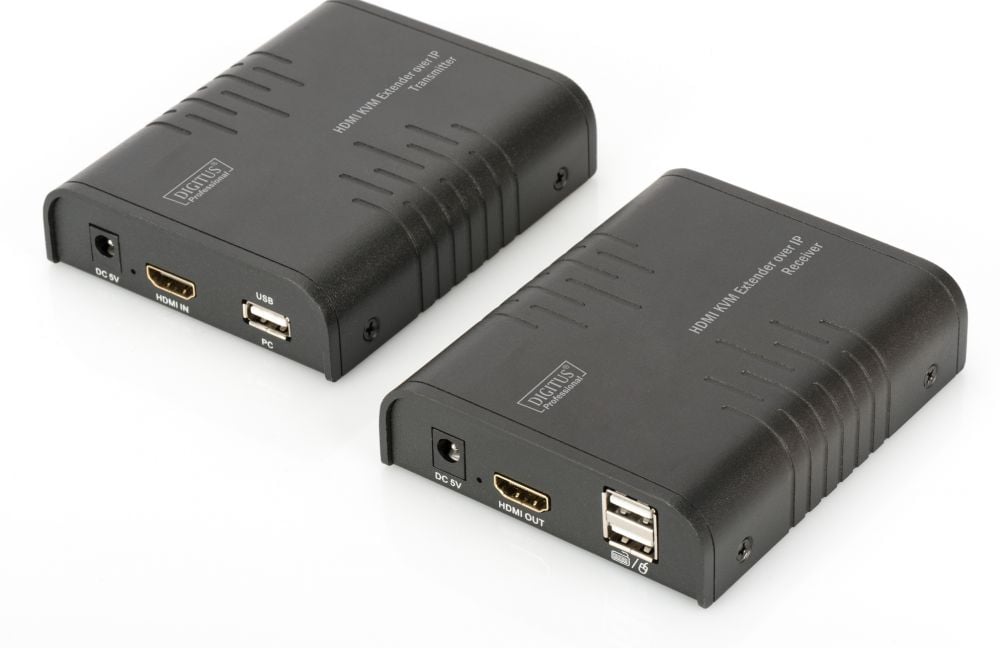 DIGITUS Professional HDMI KVM Extender over IP, Set - KVM / audio-uitbreider