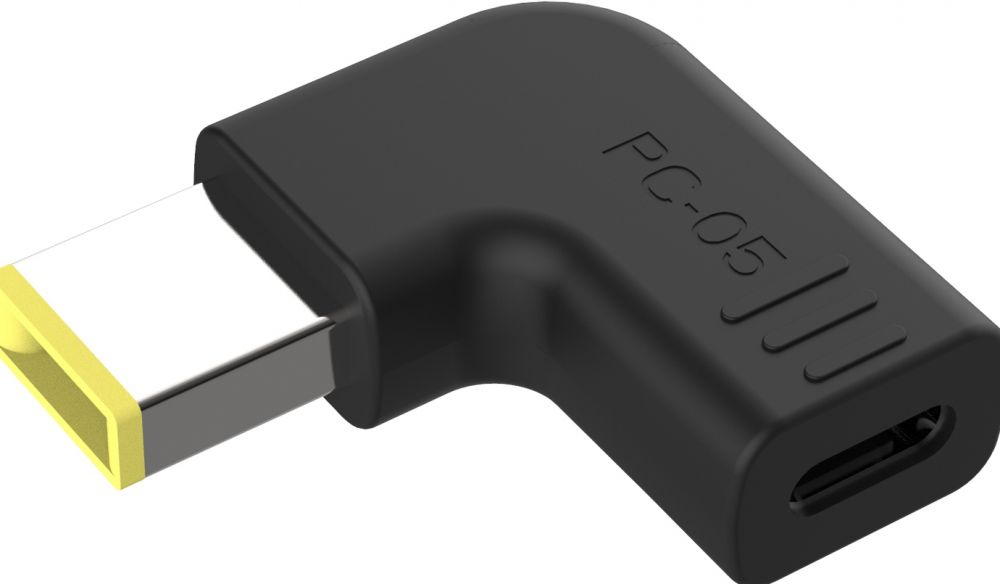 CONCEPTRONIC CONCEPTRONIC Adapter USB-C -> DC, Lenovo Slim Tip 18-20V zwart
