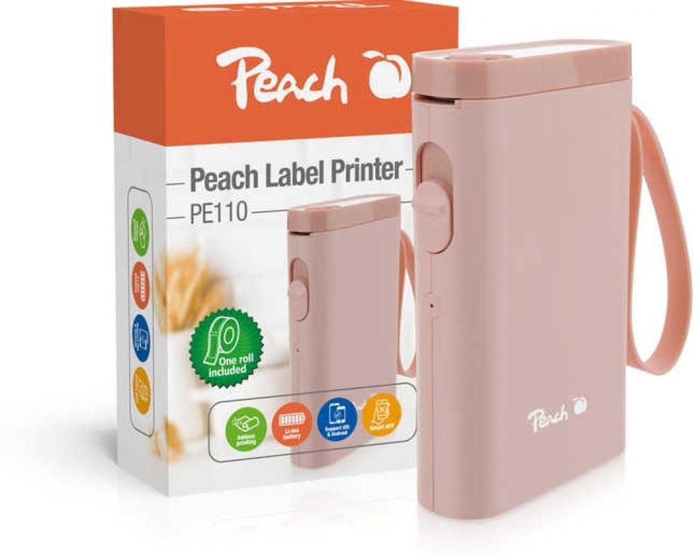 Peach Etikentendrucker PE110 roze