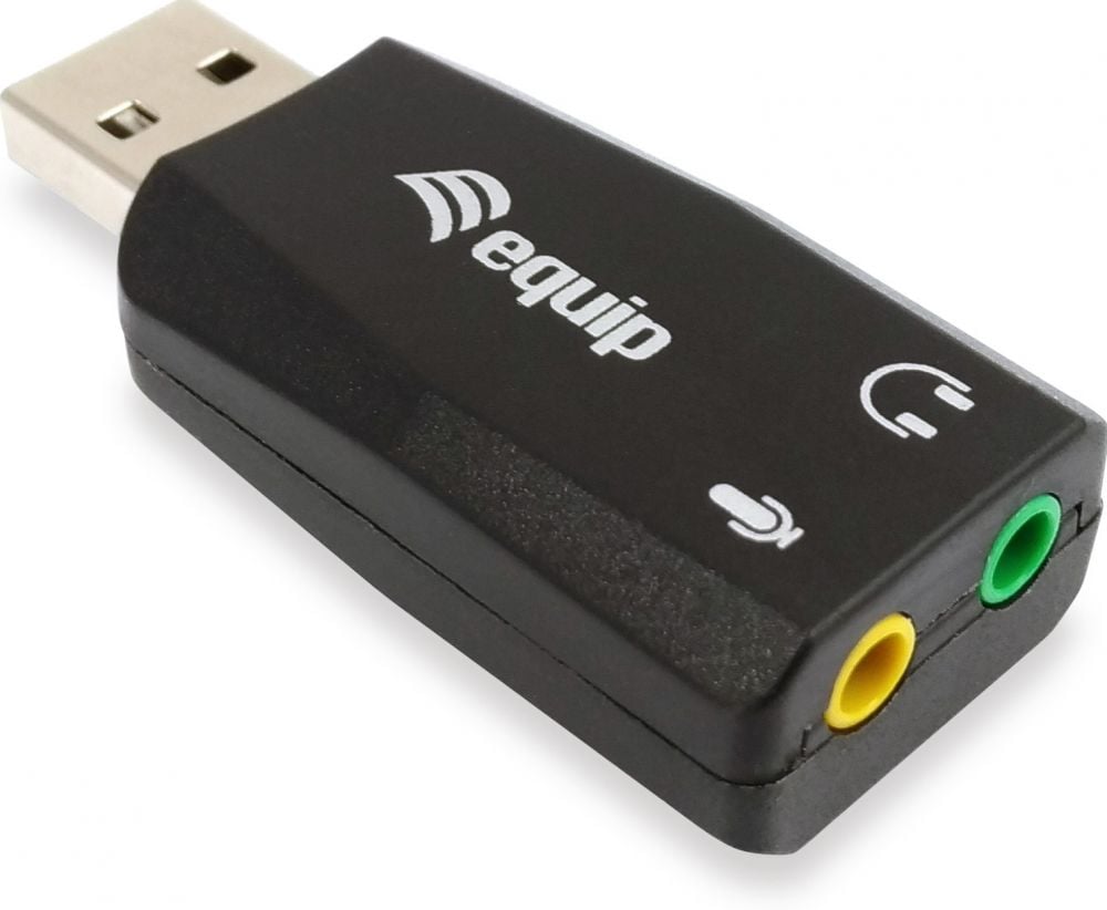 equip USB-Soenadapter als weitere geluidskaart f. Headsets