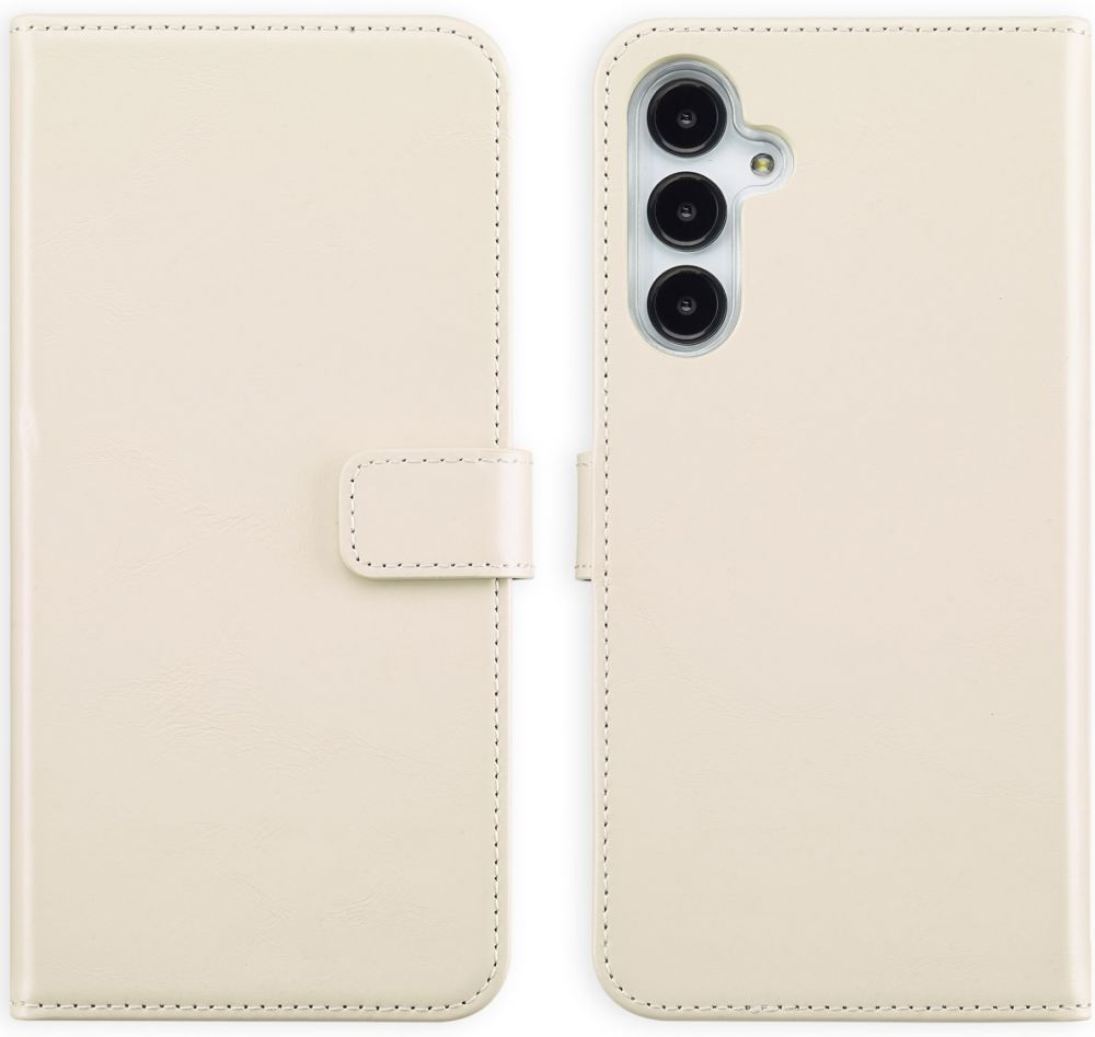 Selencia Echt Lederen Bookcase Samsung Galaxy A16 (5G) - Greige