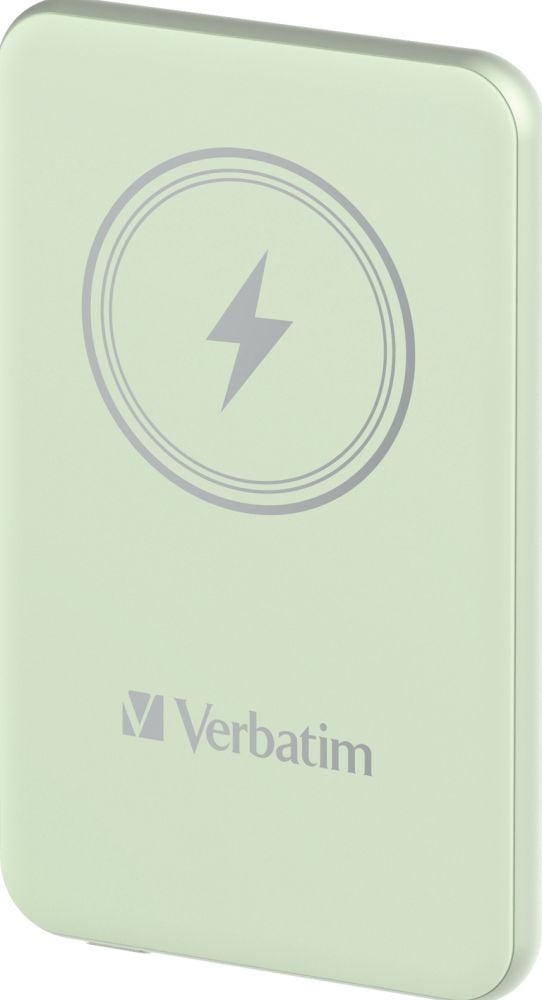 Verbatim Charge 'n' Go Magnetische Draadloze Power Bank 5000mAh Groen - Draadloze Power Bank