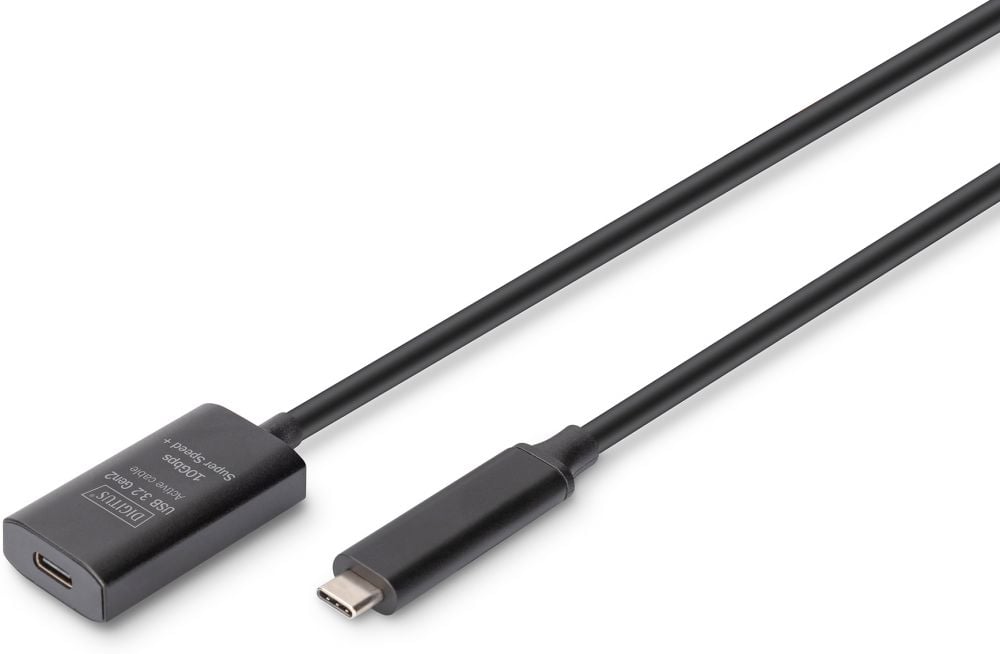 DIGITUS Verlängerungskabel USB-C->USB-C St./Bu. 10G 5,00m