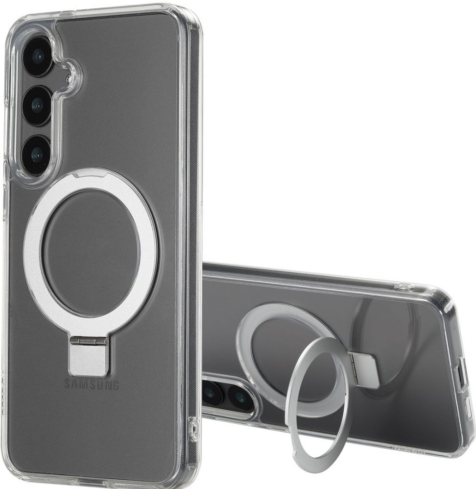 Accezz Ring Stand Backcover met MagSafe Samsung Galaxy S24 Plus - Transparant