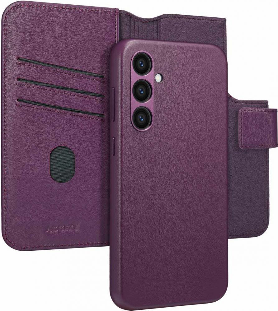 Accezz Leather Bookcase 2-in-1 met MagSafe Samsung Galaxy S24 Plus - Heath Purple